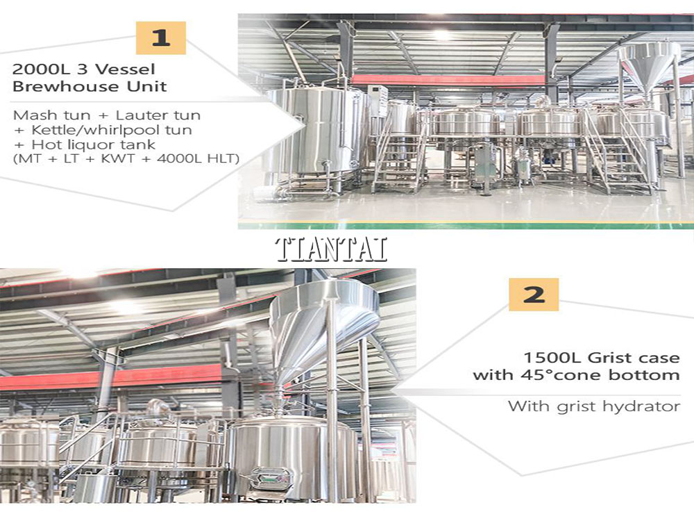 <b>2000L three vessel brewhouse unit</b>